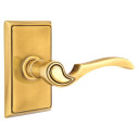 Emtek 8121-CV-US7 Coventry Door Lever Passage Set With Rectangular Rosette French Antique