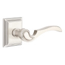 Emtek 8161-CV-US15 Coventry Door Lever Passage Set With Wilshire Rosette Satin Nickel