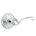 Emtek 8206-CV-US26 Coventry Door Lever Privacy Set With Lancaster Rosette Polished Chrome