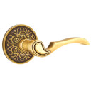 Emtek 8206-CV-US7 Coventry Door Lever Privacy Set With Lancaster Rosette French Antique