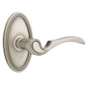 Emtek 8220-CV-US15A Coventry Door Lever Privacy Set With Oval Rosette Pewter