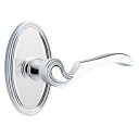 Emtek 8220-CV-US26 Coventry Door Lever Privacy Set With Oval Rosette Polished Chrome