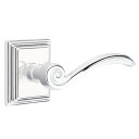 Emtek 8261-CV-US26 Coventry Door Lever Privacy Set With Wilshire Rosette Polished Chrome