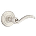 Emtek 8050-EN-US15 Elan Door Lever Dummy Set With Regular Rosette Satin Nickel