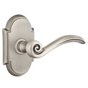 Emtek 8058-EN-US15A Elan Door Lever Dummy Set With #8 Rosette Pewter