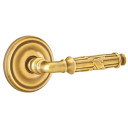 Emtek 8057-RBL-US7 Ribbon & Reed Door Lever Dummy Set With Ribbon & Reed Rosette French Antique