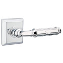 Emtek 8131-RBL-US26 Ribbon & Reed Door Lever Passage Set With Quincy Rosette Polished Chrome