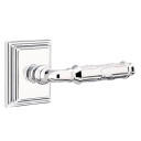 Emtek 8161-RBL-US26 Ribbon & Reed Door Lever Passage Set With Wilshire Rosette Polished Chrome