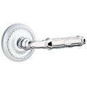 Emtek 8201-RBL-US26 Ribbon & Reed Door Lever Privacy Set With Rope Rosette Polished Chrome