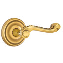 Emtek 8057-RL-US7 Rope Door Lever Dummy Set With Ribbon & Reed Rosette French Antique