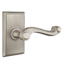 Emtek 8521-RL-US15A Rope Door Lever Dummy Set With Rectangular Rosette Pewter