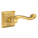 Emtek 8531-RL-US7 Rope Door Lever Dummy Set With Quincy Rosette French Antique