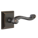 Emtek 8561-RL-US10B Rope Door Lever Dummy Set With Wilshire Rosette Oil Rubbed Bronze