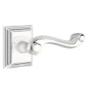 Emtek 8561-RL-US26 Rope Door Lever Dummy Set With Wilshire Rosette Polished Chrome