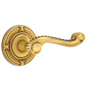 Emtek 8107-RL-US7 Rope Door Lever Passage Set With Ribbon & Reed Rosette French Antique