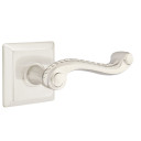 Emtek 8131-RL-US15 Rope Door Lever Passage Set With Quincy Rosette Satin Nickel