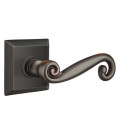Emtek 8531-R-US10B Rustic Door Lever Dummy Set With Quincy Rosette Oil Rubbed Bronze