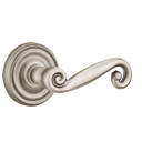 Emtek 8100-R-US15A Rustic Door Lever Passage Set With Regular Rosette Pewter