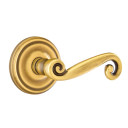 Emtek 8100-R-US7 Rustic Door Lever Passage Set With Regular Rosette French Antique