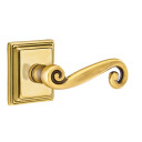 Emtek 8261-R-US7 Rustic Door Lever Privacy Set With Wilshire Rosette French Antique