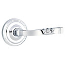 Emtek 8050-SF-US26 Santa Fe Door Lever Dummy Set With Regular Rosette Polished Chrome