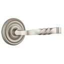 Emtek 8100-SF-US15A Santa Fe Door Lever Passage Set With Regular Rosette Pewter