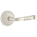 Emtek 8106-SF-US15 Santa Fe Door Lever Passage Set With Lancaster Rosette Satin Nickel