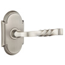 Emtek 8108-SF-US15A Santa Fe Door Lever Passage Set With #8 Rosette Pewter