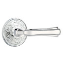 Emtek 8056-WM-US26 Wembley Door Lever Dummy Set With Lancaster Rosette Polished Chrome
