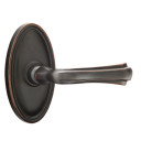 Emtek 8520-WM-US10B Wembley Door Lever Dummy Set With Oval Rosette Oil Rubbed Bronze