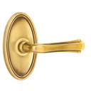 Emtek 8520-WM-US7 Wembley Door Lever Dummy Set With Oval Rosette French Antique