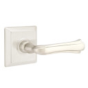 Emtek 8531-WM-US15 Wembley Door Lever Dummy Set With Quincy Rosette Satin Nickel