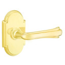 Emtek 8108-WM-US3 Wembley Door Lever Passage Set With #8 Rosette Polished Brass