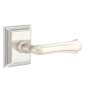 Emtek 8161-WM-US15 Wembley Door Lever Passage Set With Wilshire Rosette Satin Nickel