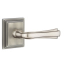 Emtek 8161-WM-US15A Wembley Door Lever Passage Set With Wilshire Rosette Pewter