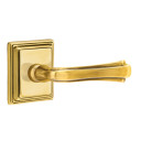 Emtek 8161-WM-US7 Wembley Door Lever Passage Set With Wilshire Rosette French Antique
