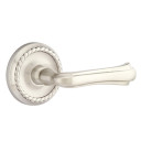 Emtek 8201-WM-US15 Wembley Door Lever Privacy Set With Rope Rosette Satin Nickel