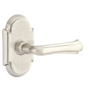 Emtek 8208-WM-US15 Wembley Door Lever Privacy Set With #8 Rosette Satin Nickel