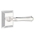 Emtek 8261-WM-US26 Wembley Door Lever Privacy Set With Wilshire Rosette Polished Chrome