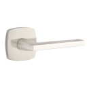 Emtek 5306-HLO-US15 Helios Door Lever Dummy Set With Urban Modern Rosette Satin Nickel