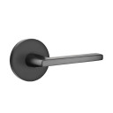 Emtek 5109-HLO-US19 Helios Door Lever Passage Set With Disk Rosette Flat Black