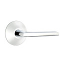 Emtek 5207-HLO-US26 Helios Door Lever Privacy Set With Modern Rosette Polished Chrome
