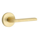 Emtek 5209-HLO-US4 Helios Door Lever Privacy Set With Disk Rosette Satin Brass