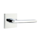 Emtek 5210-HLO-US26 Helios Door Lever Privacy Set With Square Rosette Polished Chrome