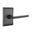 Emtek 5051-HER-US19 Hermes Door Lever Dummy Set With Neos Rosette Flat Black