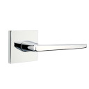 Emtek 5110-HER-US26 Hermes Door Lever Passage Set With Square Rosette Polished Chrome