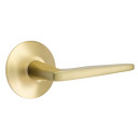 Emtek 5207-HER-US4 Hermes Door Lever Privacy Set With Modern Rosette Satin Brass