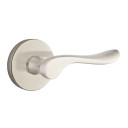 Emtek 5209-LU-US15 Luzern Door Lever Privacy Set With Disk Rosette Satin Nickel
