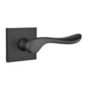 Emtek 5050-LU-US19 Luzern Door Lever Dummy Set With Square Rosette Flat Black