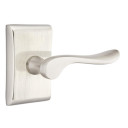 Emtek 5051-LU-US15 Luzern Door Lever Dummy Set With Neos Rosette Satin Nickel